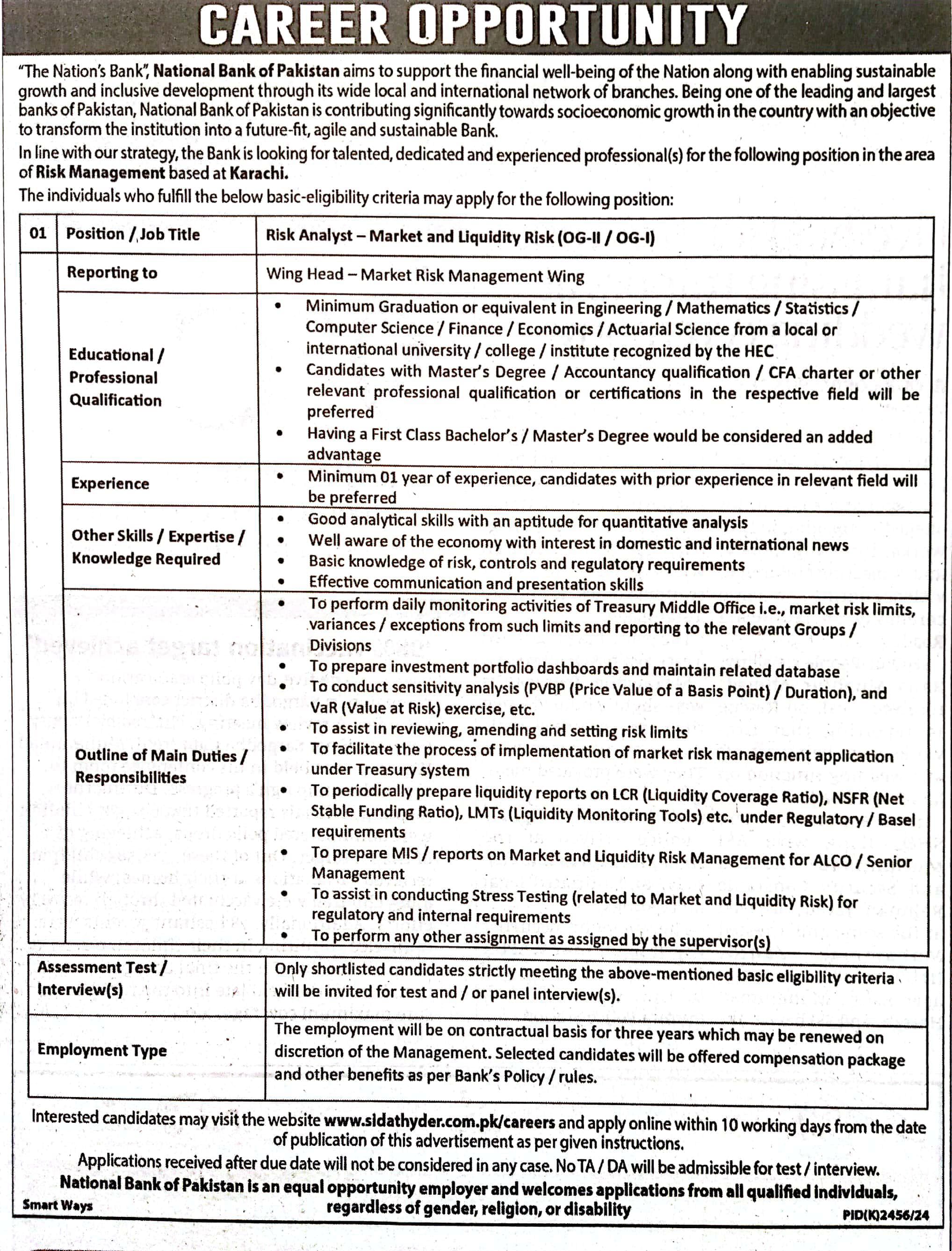 Risk Analyst 